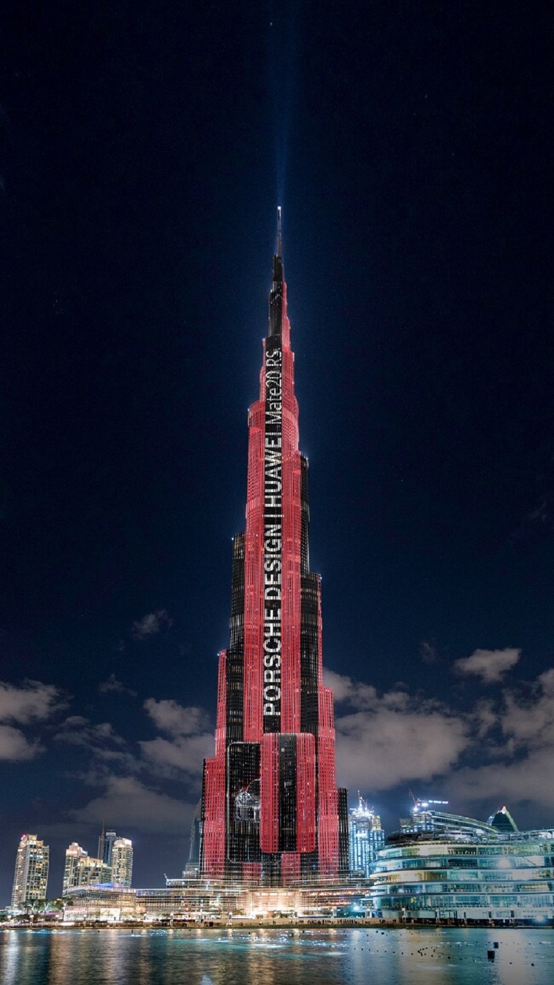 Burj Khalifa lit up to announce